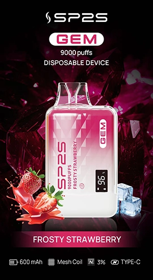 SP2S GEM 9000口拋棄式電子煙|高清顯示屏|持久煙感|精緻設計-4 SP2S GEM 9000口拋棄式電子煙|高清顯示屏|持久煙感|精緻設計-4